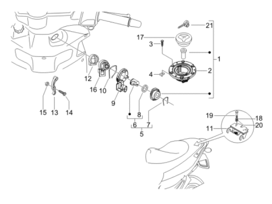 Εικόνα της ΚΛΕΙΔΙ ΑΚΑΤΕΡΓ GILERA RU200RST/ST/ΝΕX250-949606