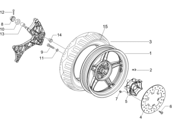 Εικόνα της ΤΡΟΧΟΣ ΠΙΣΩ RUNNER RST-RACE M07-ST ΜΑΥΡΟ-56390R000G