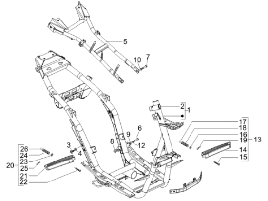 Εικόνα της ΣΑΣΙ GILERA RUNNER RST-SP-ST M08 ΜΕΣΑΙΟ-6241125