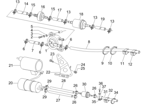 Εικόνα της ΒΑΛΒΙΔΑ ΑΝΕΠΙΣΤΡΟΦΗ BEV-VESPA GT-X8-TYP-AP8104594