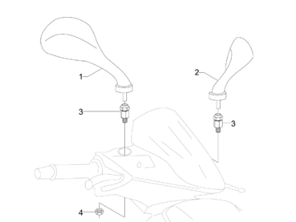 Εικόνα της ΒΑΣΗ ΚΑΘΡΕΠΤΗ VESPA S 50/125-RUN SP-ST-655115