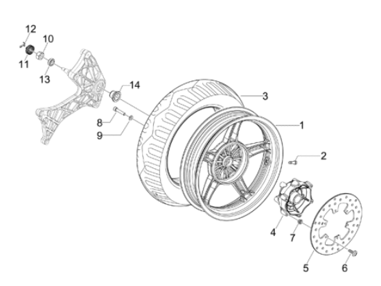 Εικόνα της ΤΡΟΧΟΣ ΠΙΣΩ RUNNER RST-RACE M07-ST ΜΑΥΡΟ-56390R000G