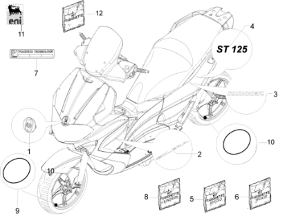 Εικόνα της ΑΥΤ/ΤΑ ΣΕΤ RUNNER 50-125 SP-ST 12?(80/Β)-67510200A1