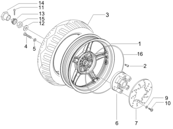 Εικόνα της ΒΑΣΗ ΠΙΣΩ ΔΙΣΚΟΦΡ RUN-STALK-MC2-56111R