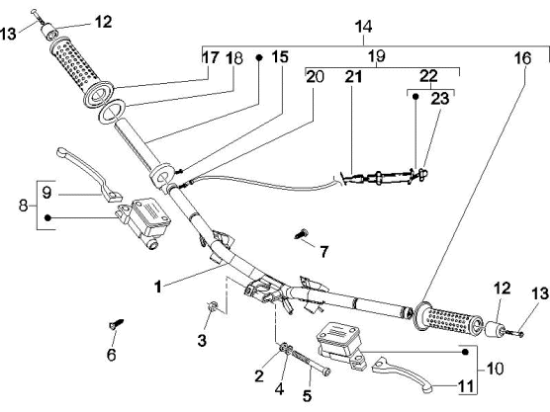 Εικόνα της ΤΡΟΜΠΑ ΦΡ VESPA GT 200-LX-S ΔΕΞΙΑ ±-CM074904