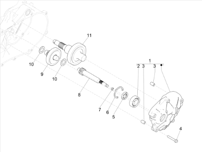 Εικόνα της ΑΞΟΝΑΣ ΠΙΣΩ ΤΡΟΧΟΥ MOJITO 50 Z=49 D=24mm-8256934