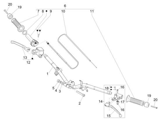 Εικόνα της ΤΡΟΜΠΑ ΦΡ VESPA GT 200-LX-S ΔΕΞΙΑ ±-CM074904