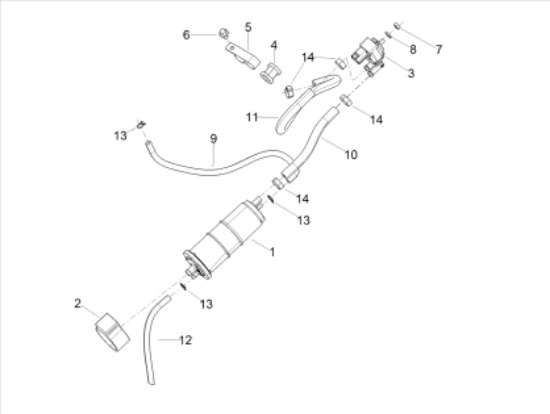 Εικόνα της ΣΩΛΗΝΑΚΙ ΗΛΕΚΤΡ ΚΑΝΙΣΤΡΟΥ VESPA GTS MY22-CM177923