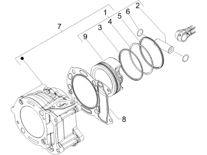 Εικόνα της ΕΛΑΤΗΡΙΟ ΠΙΣΤ R1 SC 125CC 4T ΚΑΤΩ-487996