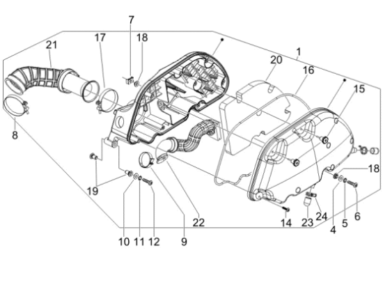 Εικόνα της ΦΥΣΟΥΝΑ ΚΑΡΜΠ/ΘΑΛ ΦΙΛ X8-X9-MP3-GTS 125-841515