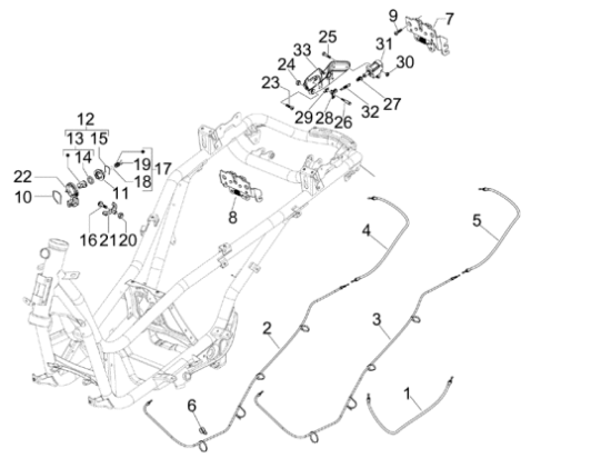 Εικόνα της ΚΕΡΑΙΑ IMMΟΒΙL SCOOTER 125<>800 ΜΕ ΚΑΛΩΔ-1D003415R