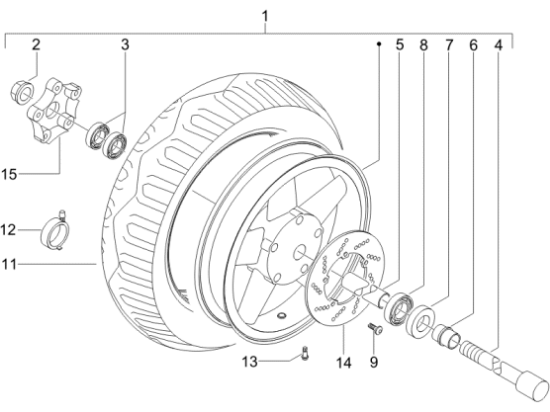 Εικόνα της ΤΡΟΧΟΣ ΜΠΡΟΣ Χ9 125-180-200-250-EVO-X8-56374R