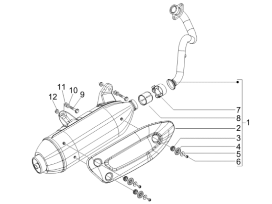 Εικόνα της ΕΞΑΤΜΙΣΗ MP3 125-X7-X8-X EVO 125-8482785