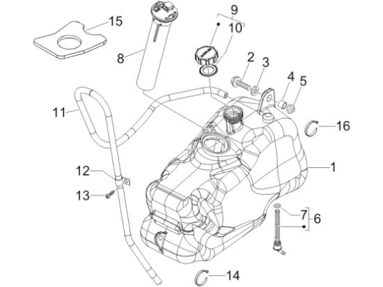 Εικόνα της ΤΕΠΟΖΙΤΟ ΒΕΝΖ Χ7-Χ8 125-150-MP3 125-623761