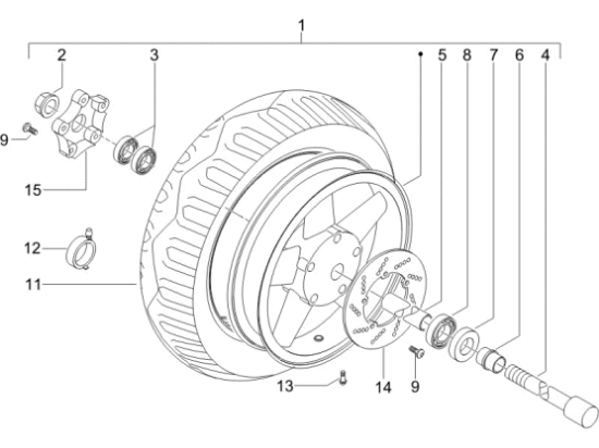 Εικόνα της ΤΡΟΧΟΣ ΜΠΡΟΣ Χ9 125-180-200-250-EVO-X8-56374R