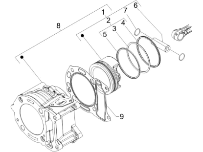 Εικόνα της ΠΙΣΤΟΝΙ STD SCOOTER 200cc 4T 4V CAT.1-8432900001