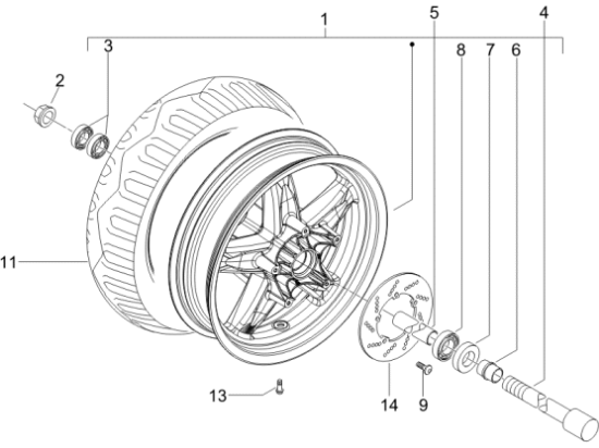 Εικόνα της ΕΛΑΣΤΙΚΟ MICHELIN 120/70-14 55S CITY GR2-CM319111