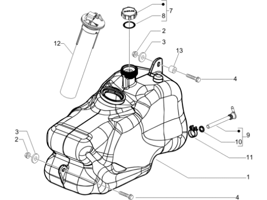 Εικόνα της ΤΕΠΟΖΙΤΟ ΒΕΝΖ Χ7-Χ8 125-150-MP3 125-623761