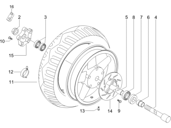 Εικόνα της ΤΡΟΧΟΣ ΜΠΡΟΣ Χ9 125-180-200-250-EVO-X8-56374R