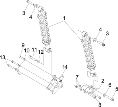 Εικόνα της ΒΑΣΗ ΠΙΣΩ ΑΜΟΡΤΙΣΕΡ X9 125-X8-598938