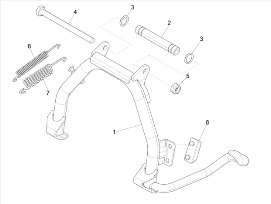 Εικόνα της ΕΛΑΤΗΡΙΟ ΣΤΑΝ VESPA ΕΤ4 50 ΕΣΩΤ-582505