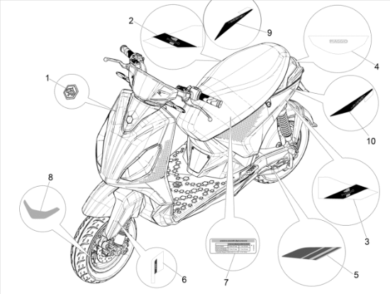 Εικόνα της ΑΥΤ/ΤΟ ΤΡΟΧΟΥ PIAGGIO 1 (ΓΚΡ/ΚΕΧ)-2H004624000A1