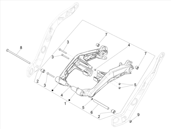 Εικόνα της ΣΥΝΕΜΠΛΟΚ ΨΑΛΙΔΙΟΥ PIAGGIO 1 ΠΙΣΩ-1C005395