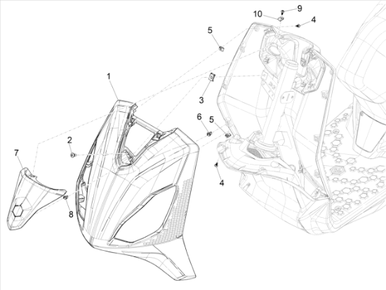 Εικόνα της ΠΟΔΙΑ ΜΠΡ PIAGGIO 1 ΜΠΛΕ ΜΑΤ/ΛΕΥΚΟ GLOS-1B008369000BY