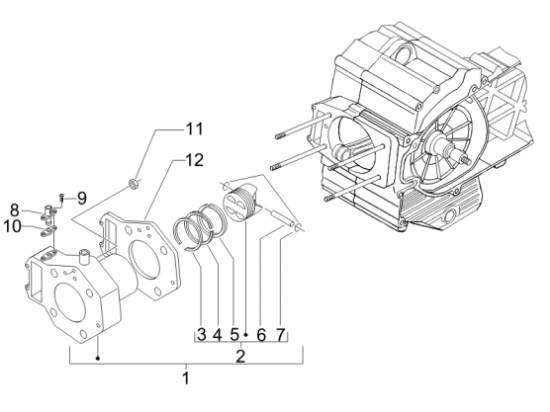 Εικόνα της ΠΙΣΤΟΝΙ STD SCOOTER 400CC CAT.4-B0185030004