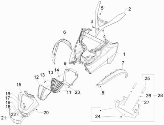 Εικόνα της ΠΛΑΙΣΙΟ ΜΟΥΤΣΟΥΝΑΣ MP3 SPORT-TOURING 11?-673867