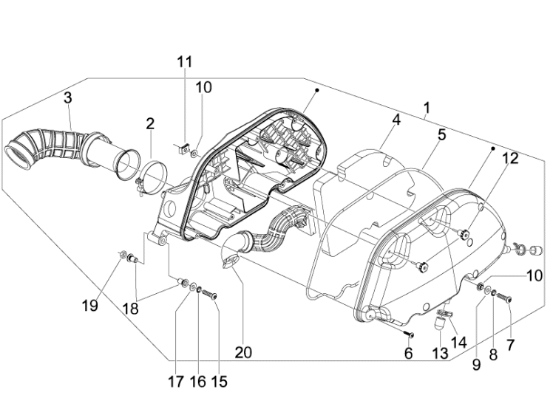 Εικόνα της ΦΛΑΝΤΖΑ ΘΑΛΑΜΟΥ ΦΙΛΤΡΟΥ VESPA GTS-844428