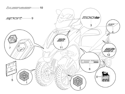 Εικόνα της ΑΥΤ/ΤΑ ΣΕΤ MP3 500 TOURING SPORT-673940