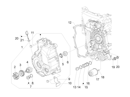 Εικόνα της ΦΙΛΤΡΟ ΛΑΔΙΟΥ SCOOTER 4T 125<>300 CC-1A022356