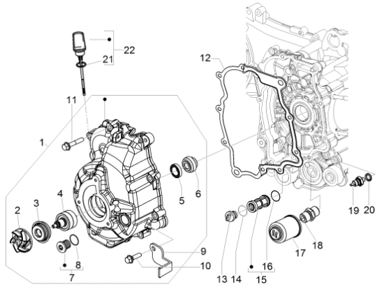 Εικόνα της ΦΙΛΤΡΟ ΛΑΔΙΟΥ SCOOTER 4T 125<>300 CC-1A022356