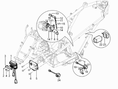 Εικόνα της ΑΚΡΟΦΥΣΙΟ ΠΟΛ/ΣΤΗ SCOOTER 125<>400-1A024520