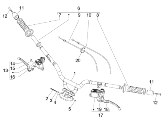 Εικόνα της ΤΡΟΜΠΑ ΦΡ BEV 125/250-CARN ΔΕΞΙΑ ±-56359R