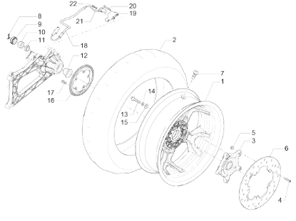 Εικόνα της ΒΙΔΑ ΔΙΣΚΟΦΡΕΝΟΥ BEV-NEXUS-MP3-SR M6X25-274370