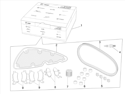 Εικόνα της ΚΙΤ SERVICE ΜΕΓΑΛΟ MP3 500 MY18-1R000372