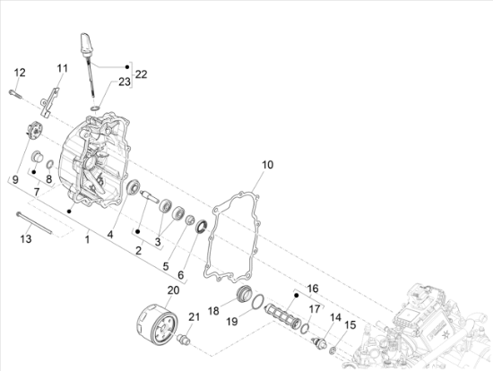 Εικόνα της ΦΙΛΤΡΟ ΛΑΔΙΟΥ SCOOTER 4T 125<>300 CC-1A022356