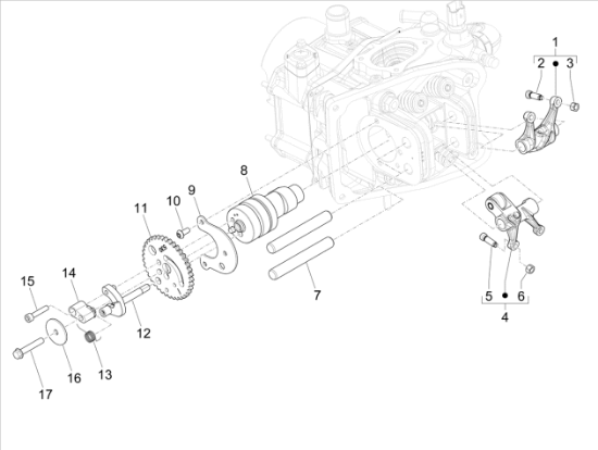 Εικόνα της ΠΑΞΙΜΑΔΙ ΡΕΓΟΥΛ ΒΑΛΒ VESPA GTS 300 MY22-1A021306