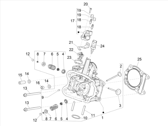 Εικόνα της ΒΙΔΑ ΚΕΦΑΛΗΣ ΚΥΛΙΝΔΡΟΥ BEVERLY 400 MY21-1A015189