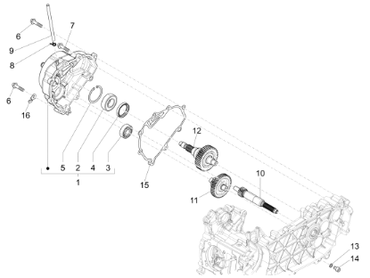 Εικόνα της ΑΞΟΝΑΣ ΠΙΣΩ ΤΡΟΧΟΥ FLY125 MY12-VESPA 946-B0167566