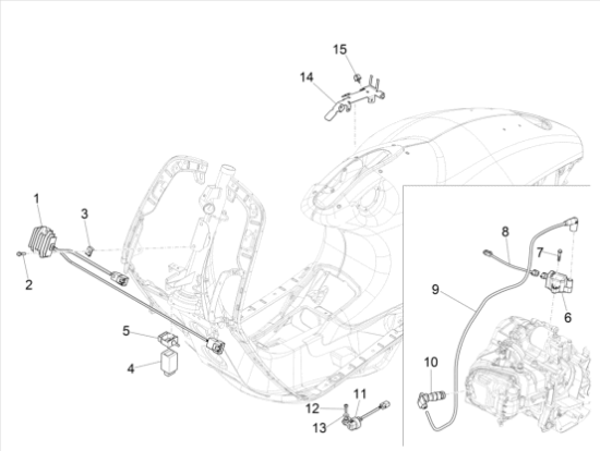 Εικόνα της ΜΠΟΥΖΟΚΑΛΩΔΙΟ FLY 125 4T 3V-VESPA 946-6801454