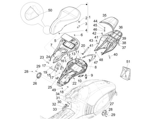 Εικόνα της ΚΑΠΑΚΙ ΜΠΑΤΑΡΙΑΣ VESPA 946-1B001102