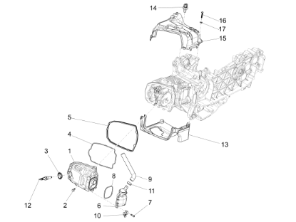 Εικόνα της ΚΑΛΥΜΜΑ ΚΥΛΙΝΔΡΟΥ SCOOTER 125/150 4T ΑΝΩ-1A020720