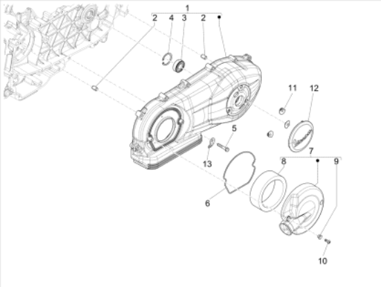 Εικόνα της ΚΑΠΑΚΙ ΚΙΝΗΤΗΡΑ SCOOTER 125<>150 4T 3V-B0169455