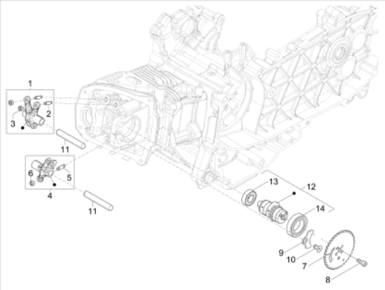 Εικόνα της ΚΟΚΟΡΑΚΙ ΕΙΣΑΓ SCOOTER 125-150 4T-3V-1A019798R