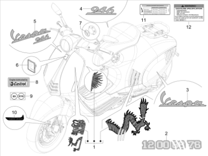 Εικόνα της ΑΥΤ/ΤΑ ΣΕΤ VESPA 946 11TH ANNIVERSARIO-2H006328