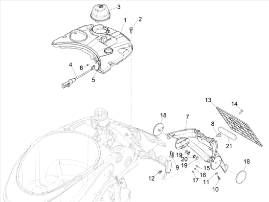 Εικόνα της ΛΑΣΠΩΤΗΡΑΣ VESPA PRIMAVERA-SPRINT ΜΑΥΡΟΣ-676206000C