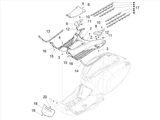 Εικόνα της ΠΛΑΙΣΙΟ ΠΑΤΩΜΑΤΟΣ VESPA ELETRICA ΔΕ-CM2988055